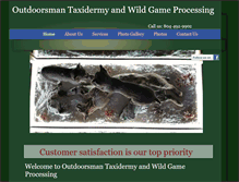 Tablet Screenshot of outdoorsmantaxidermy.com